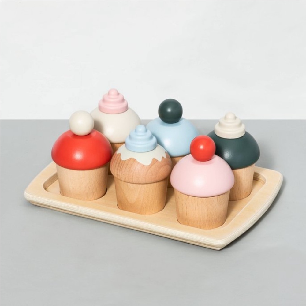 Wooden Cupcake Set Hearth & Hand by Magnolia